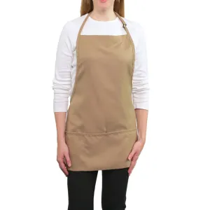 3 Pocket adjustable Bib Apron Khaki Color