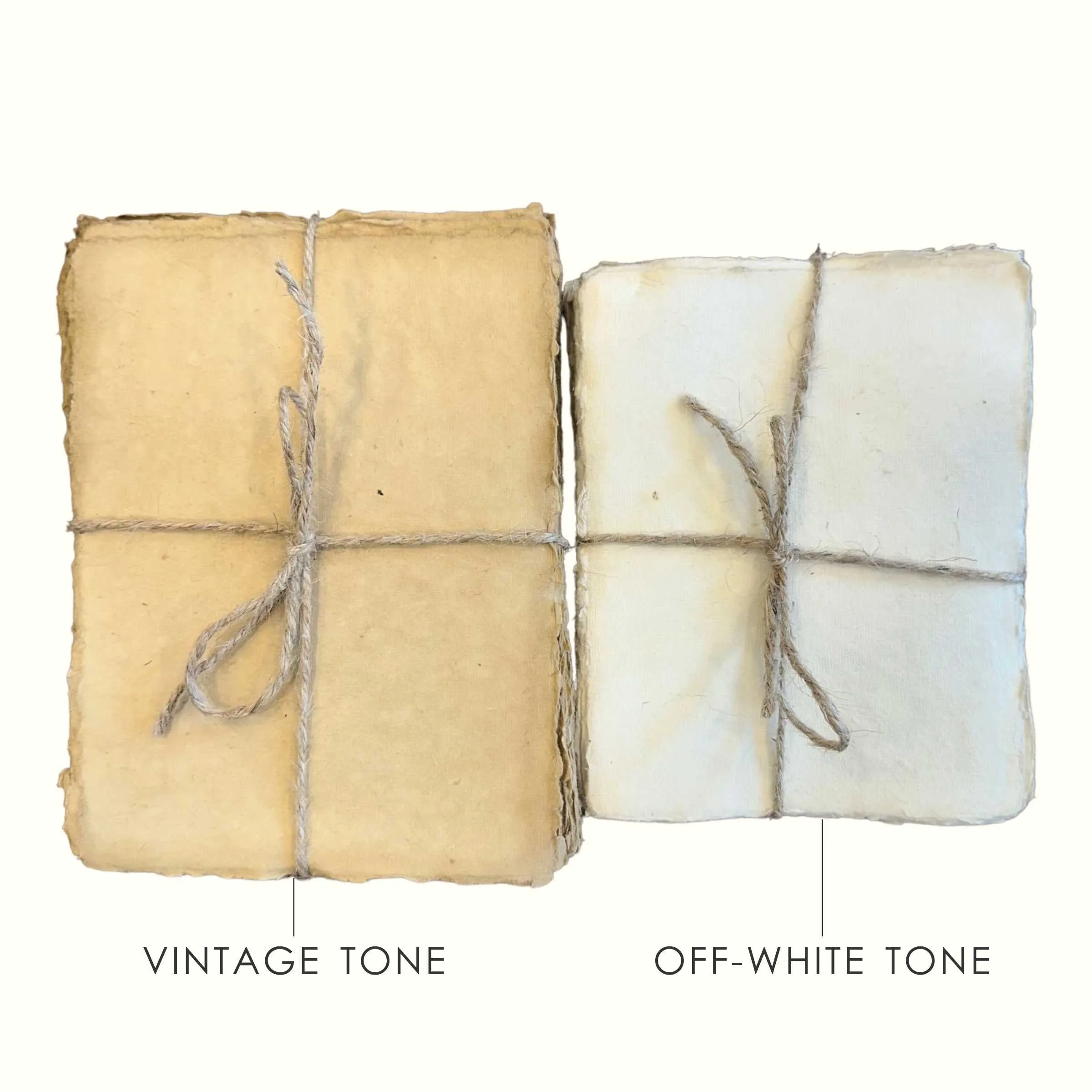50 Sheets Handmade Paper (Off White Tone)