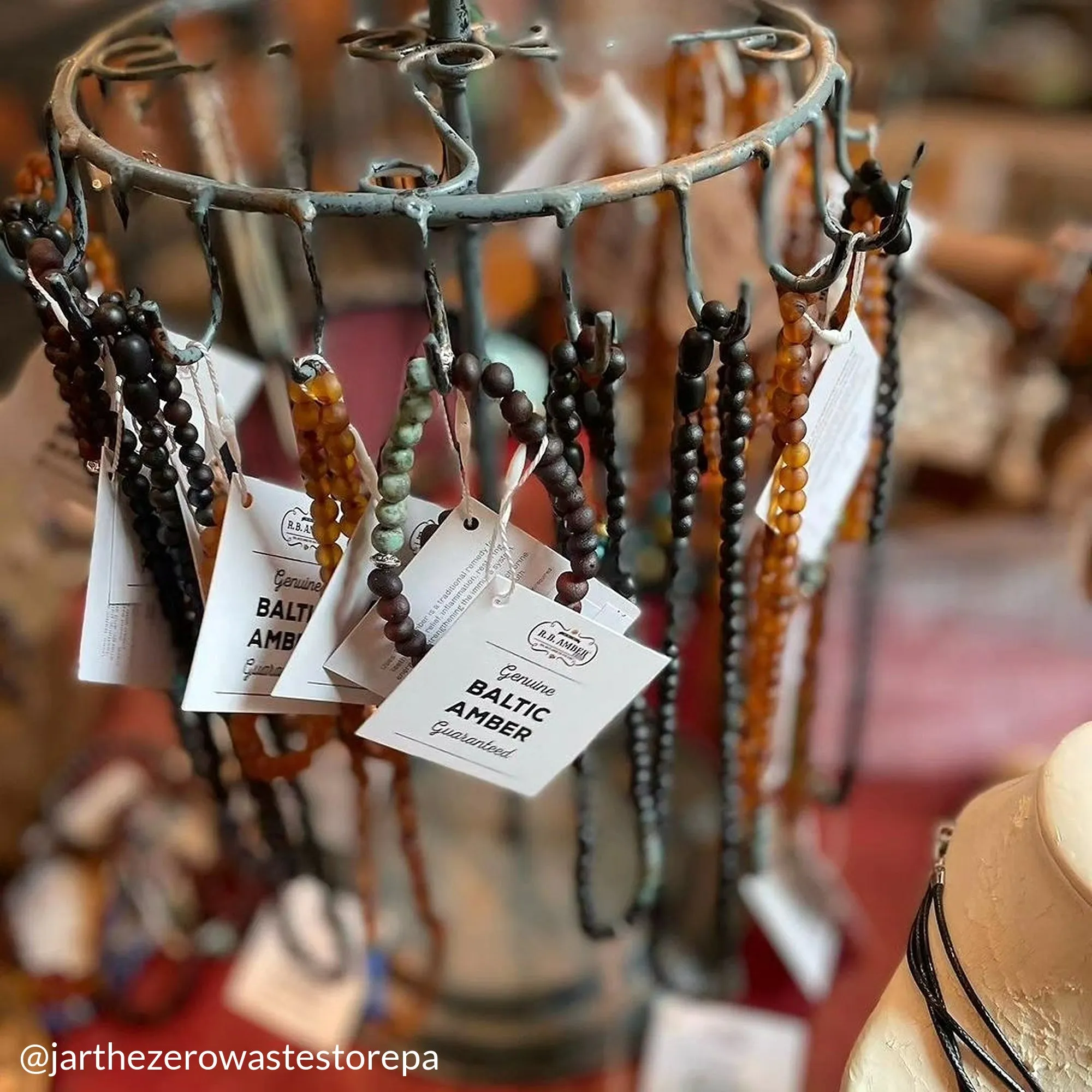 Adults | Dalmatian Jasper   Raw Cherry Aromatherapy Necklace