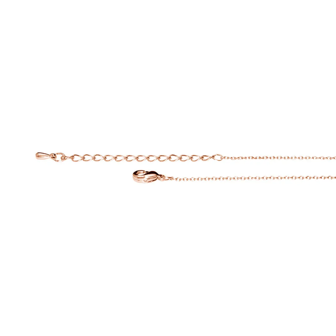 Amber Necklace Rose Gold