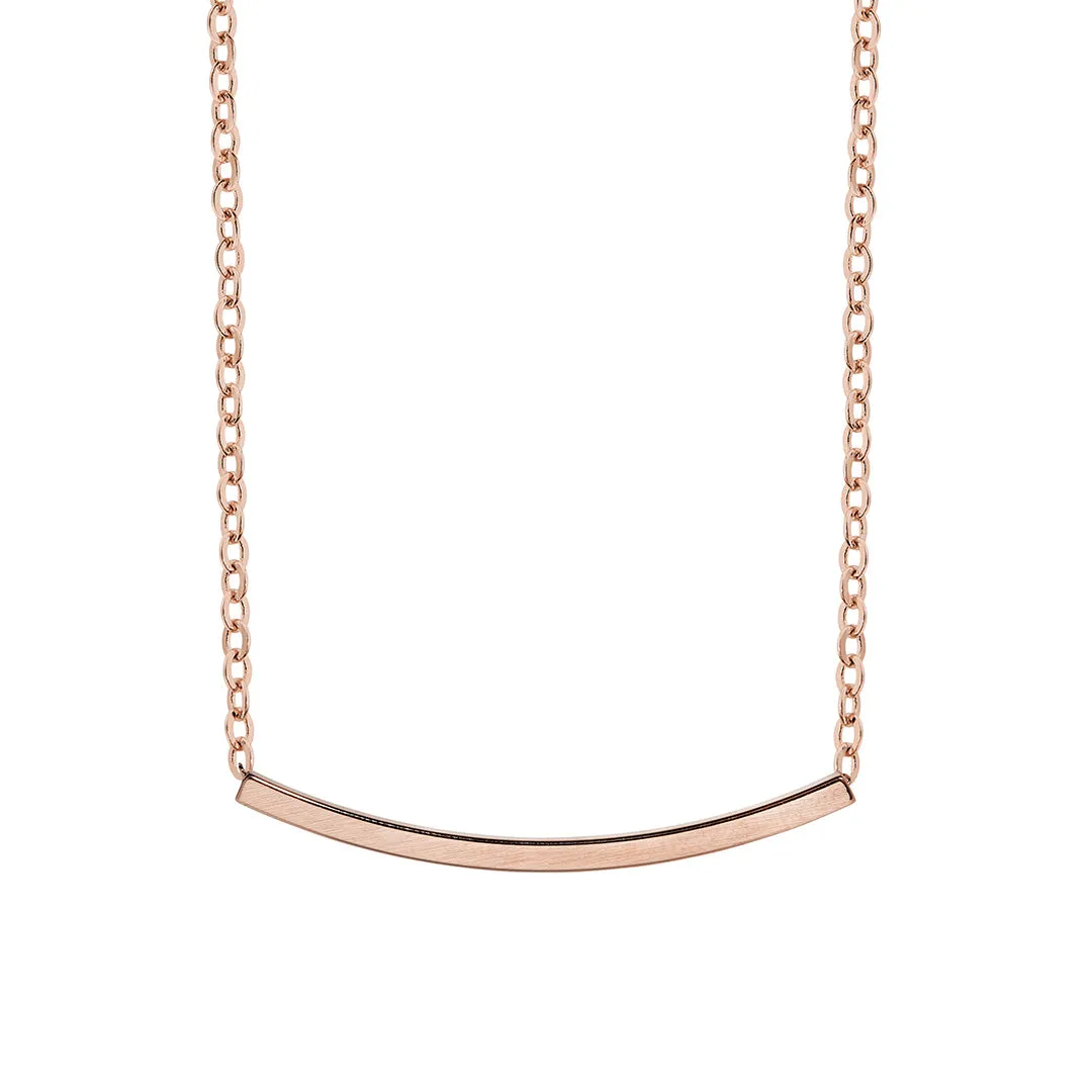 Amber Necklace Rose Gold