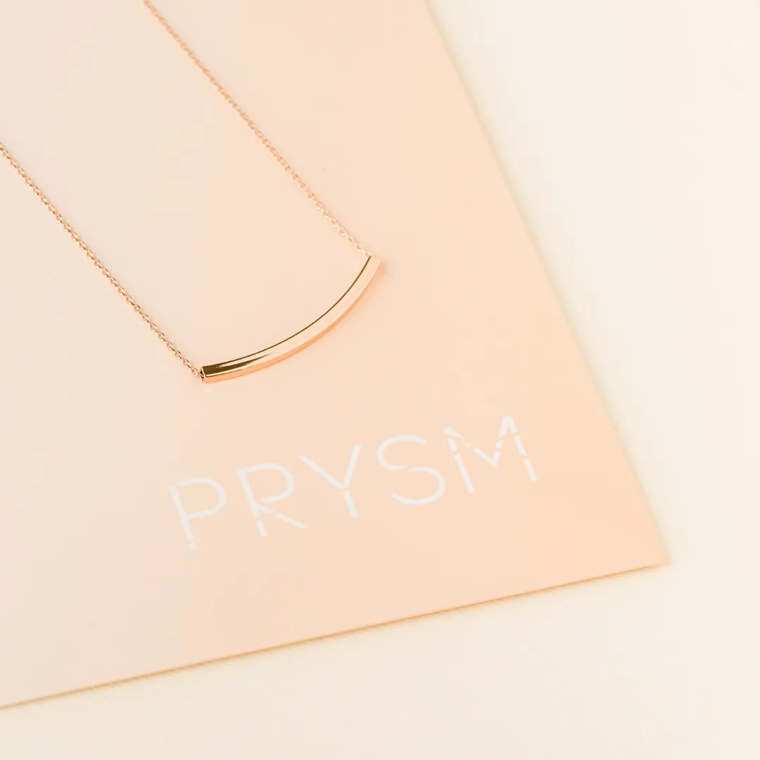 Amber Necklace Rose Gold