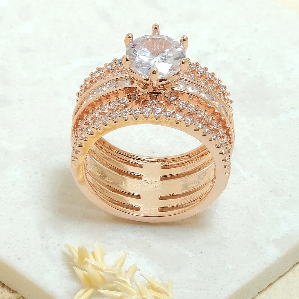 Broad Diamond Ring