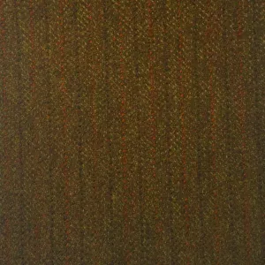 Dark Green And Brown With Orange And Black Stripe Country Tweed Jacketing