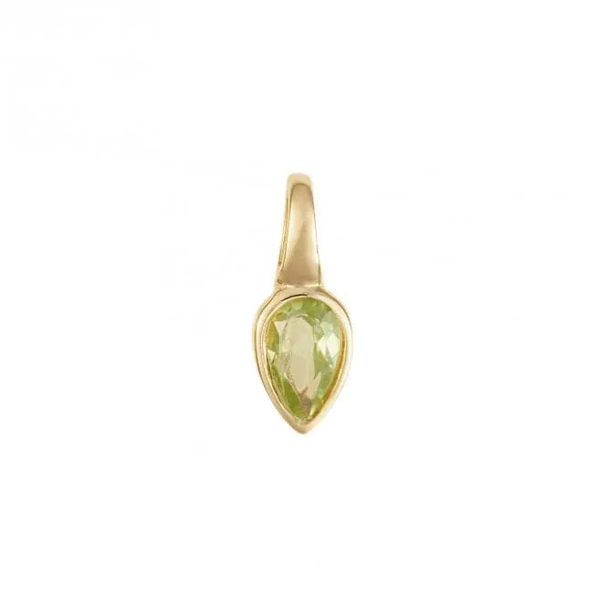 Gold Plated Birthstone August Peridot Pendant P5221
