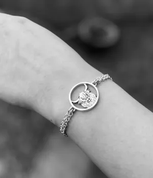 Highland Cow Double Chain Bracelet