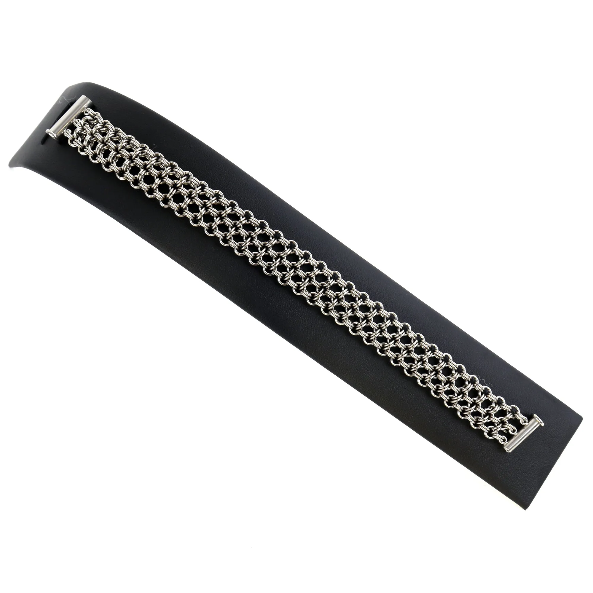 Japanese Chain Mail Weave Bracelet - Anjo Designs
