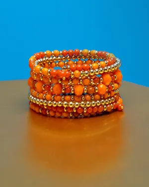 Kelsey Cuff Bracelet in Corals