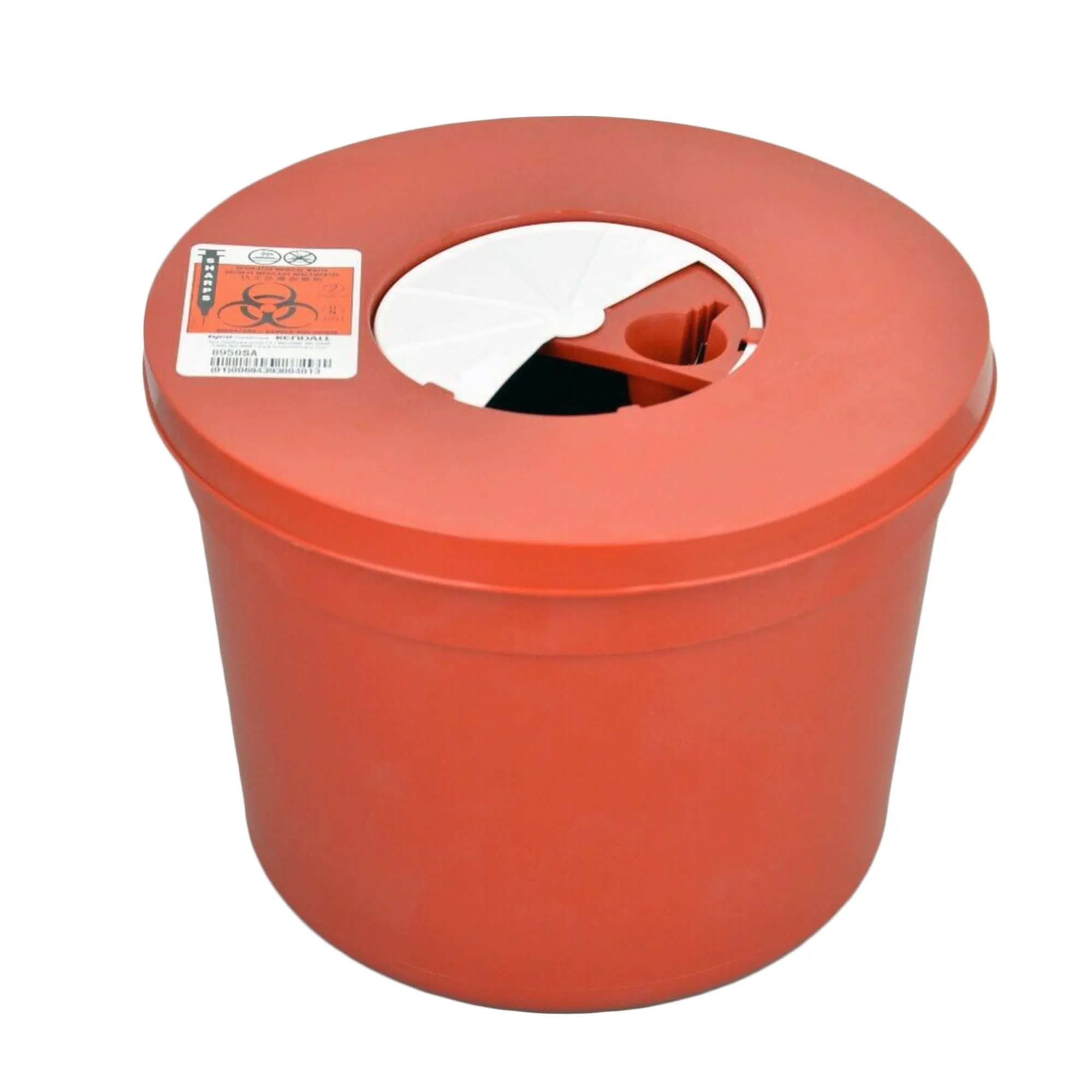 Kendall 8950SA Sharps Containers with Lid - 5 Quart Red - 20 Units!