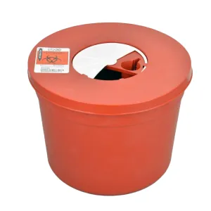 Kendall 8950SA Sharps Containers with Lid - 5 Quart Red - 20 Units!