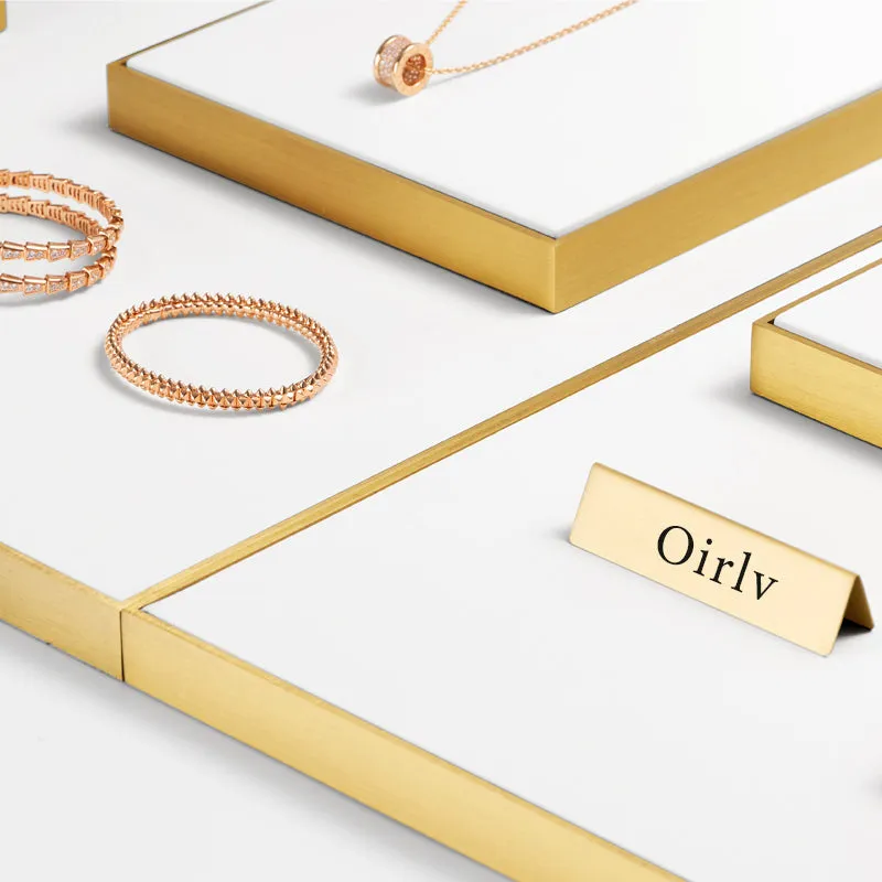 Luxury White Metal Jewelry display Set TT073