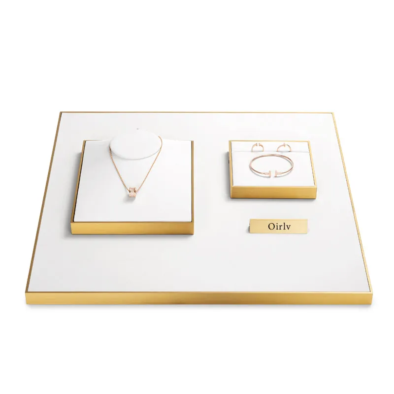 Luxury White Metal Jewelry display Set TT073