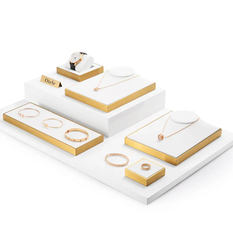 Luxury White Metal Jewelry display Set TT073