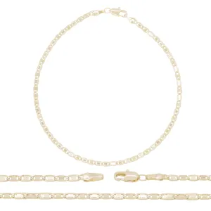 Mariner Chain Anklet 14K Gold Filled 4 mm Jewelry Women 9.5"