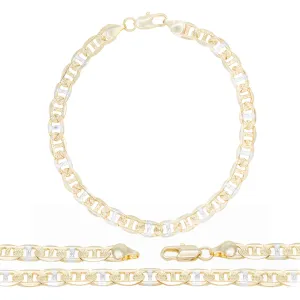 Mariner Chain Anklet 14K Gold Filled 6 mm Jewelry Women 9.5"