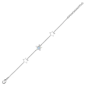 Moonstone Silver Lyra Bracelet