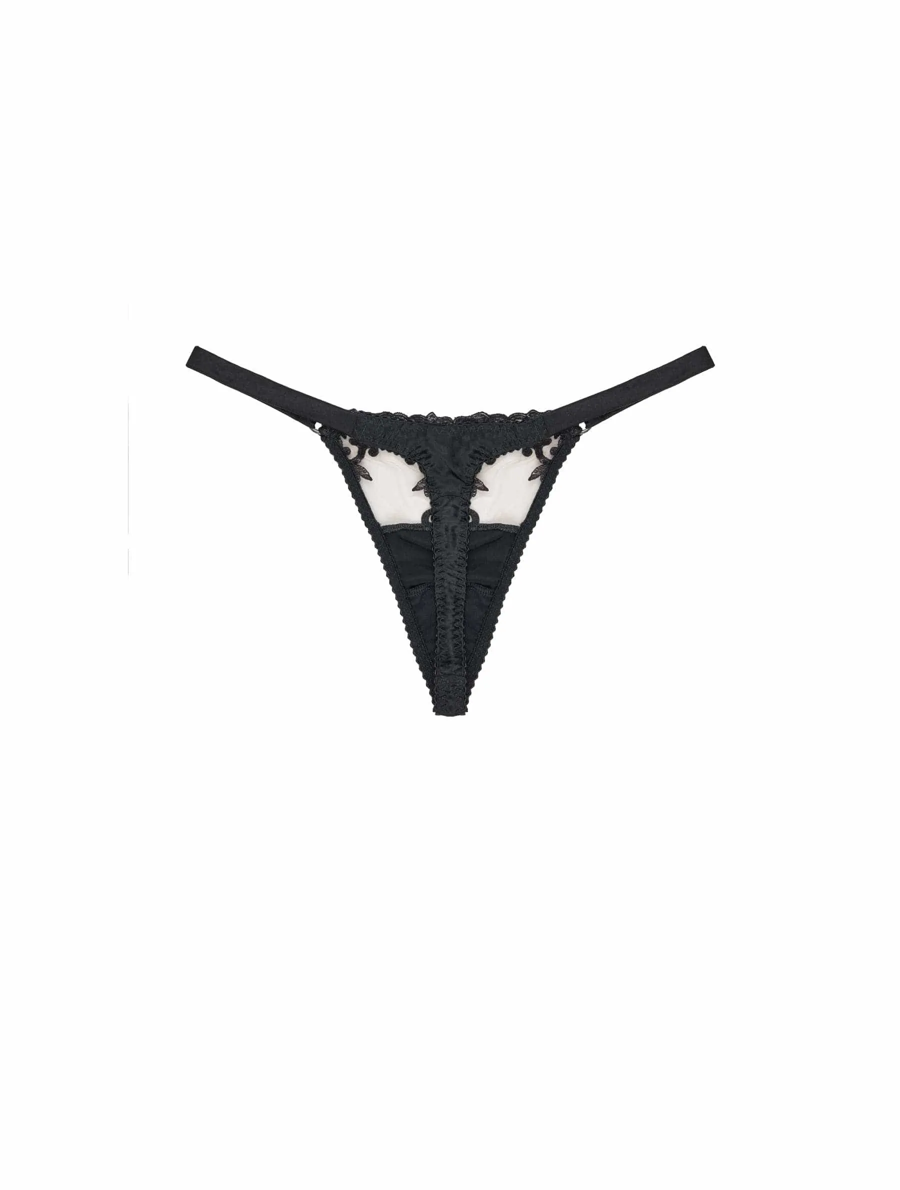Onyx Strap Thong