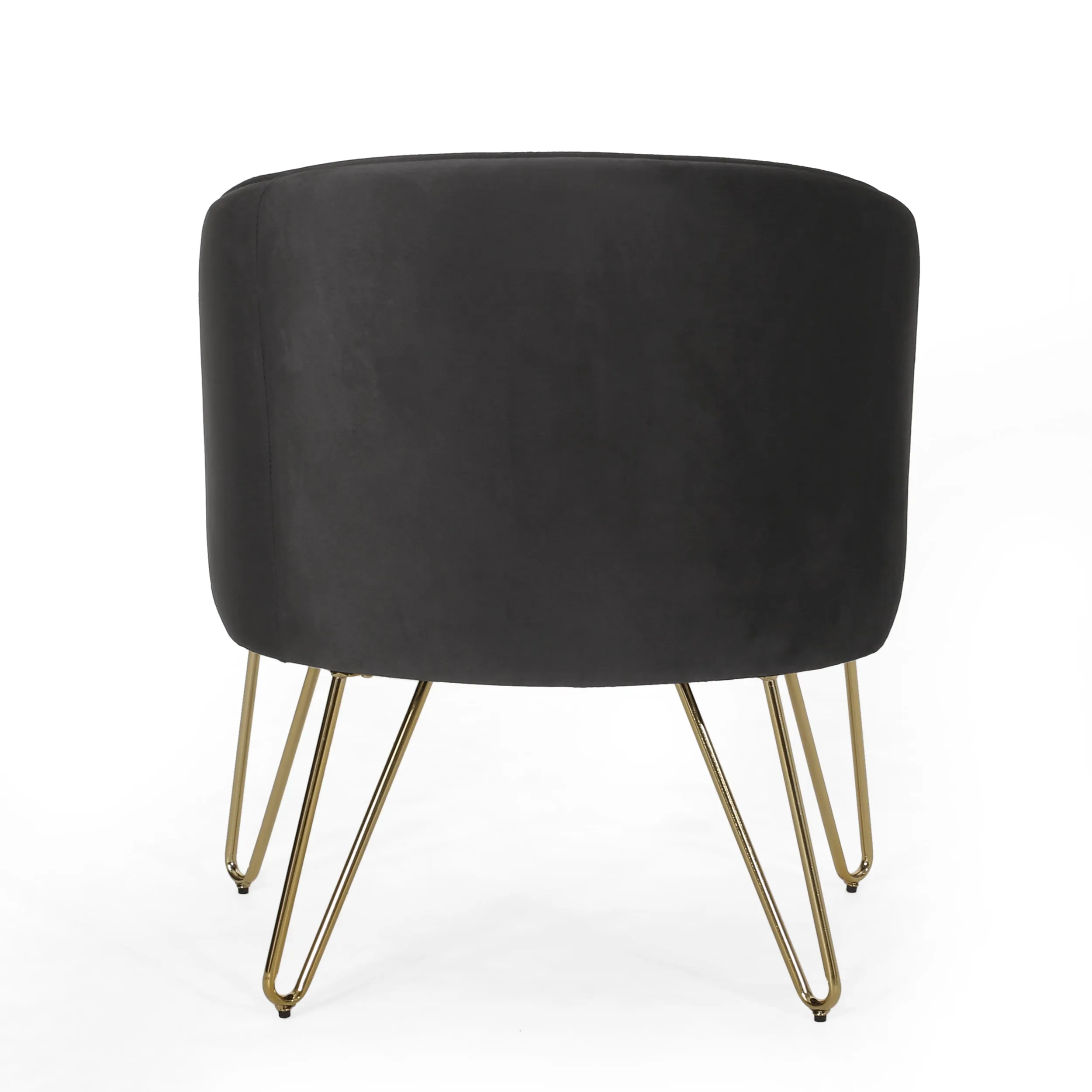 Paul Modern Glam Velvet Club Chair with Hairpin Legs