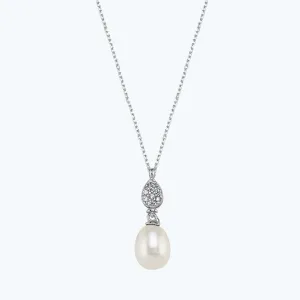 Pearl Drop Gold Necklace