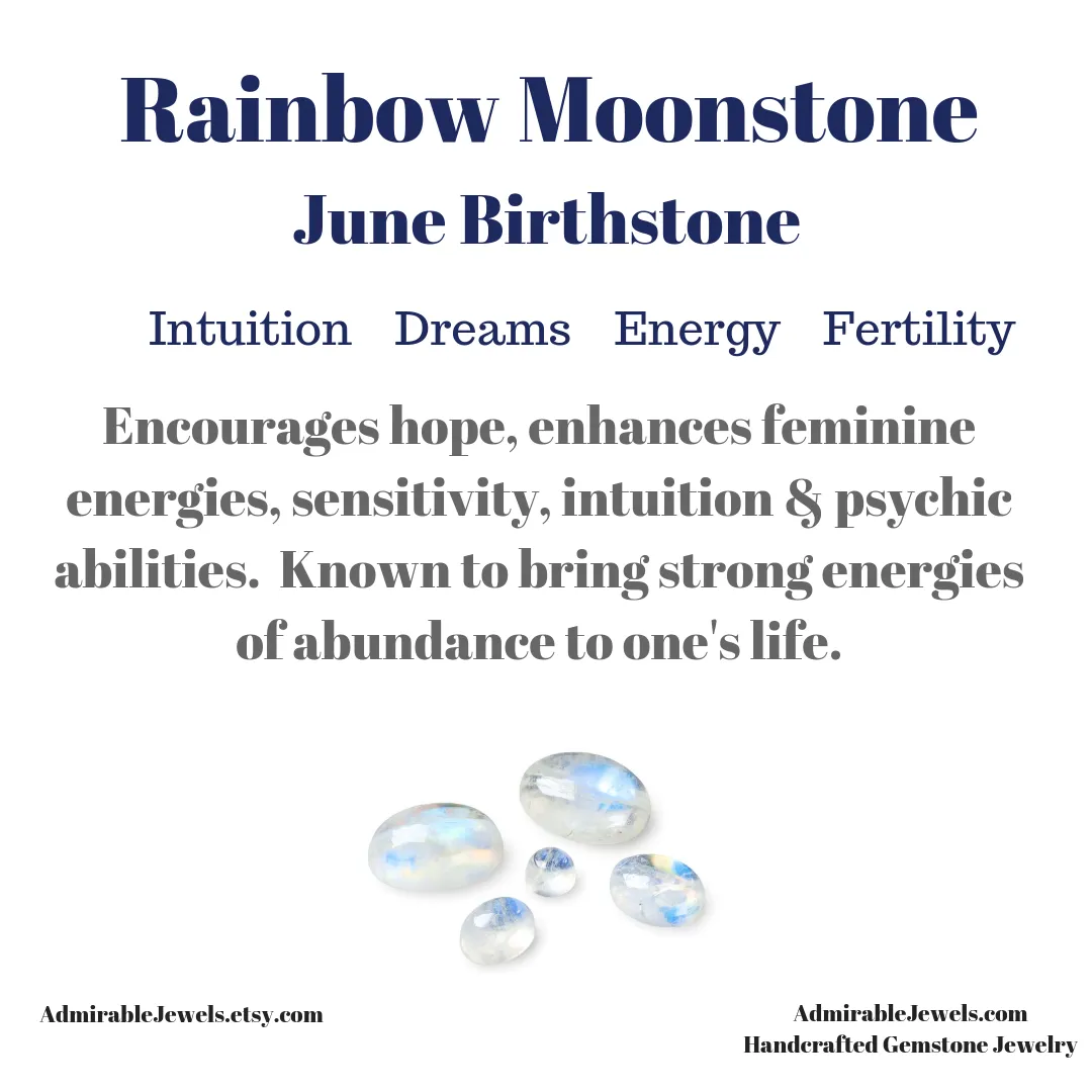 Rainbow Moonstone Earrings - Worn on Bones