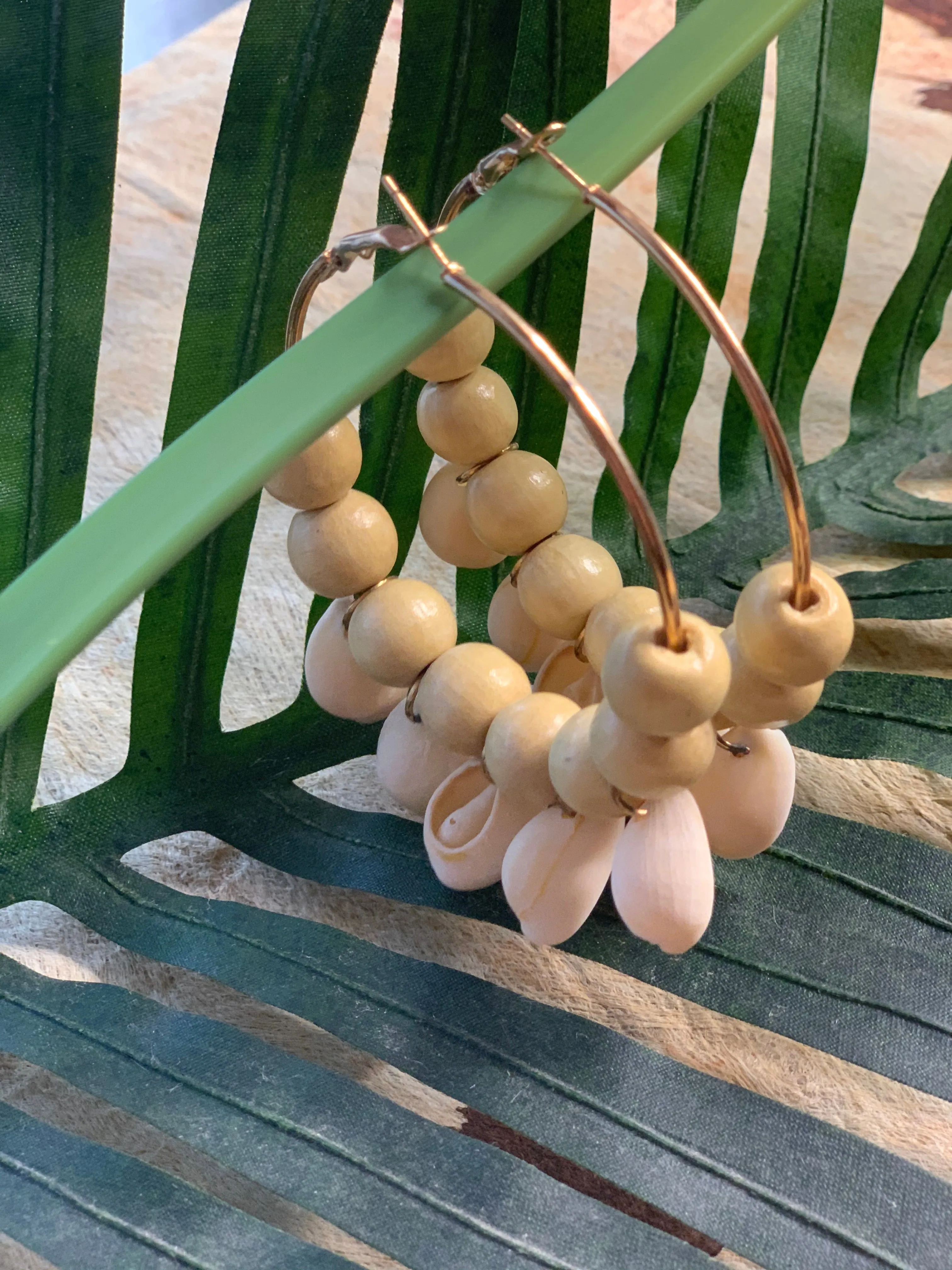 Shell Dangle Hoops
