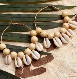 Shell Dangle Hoops