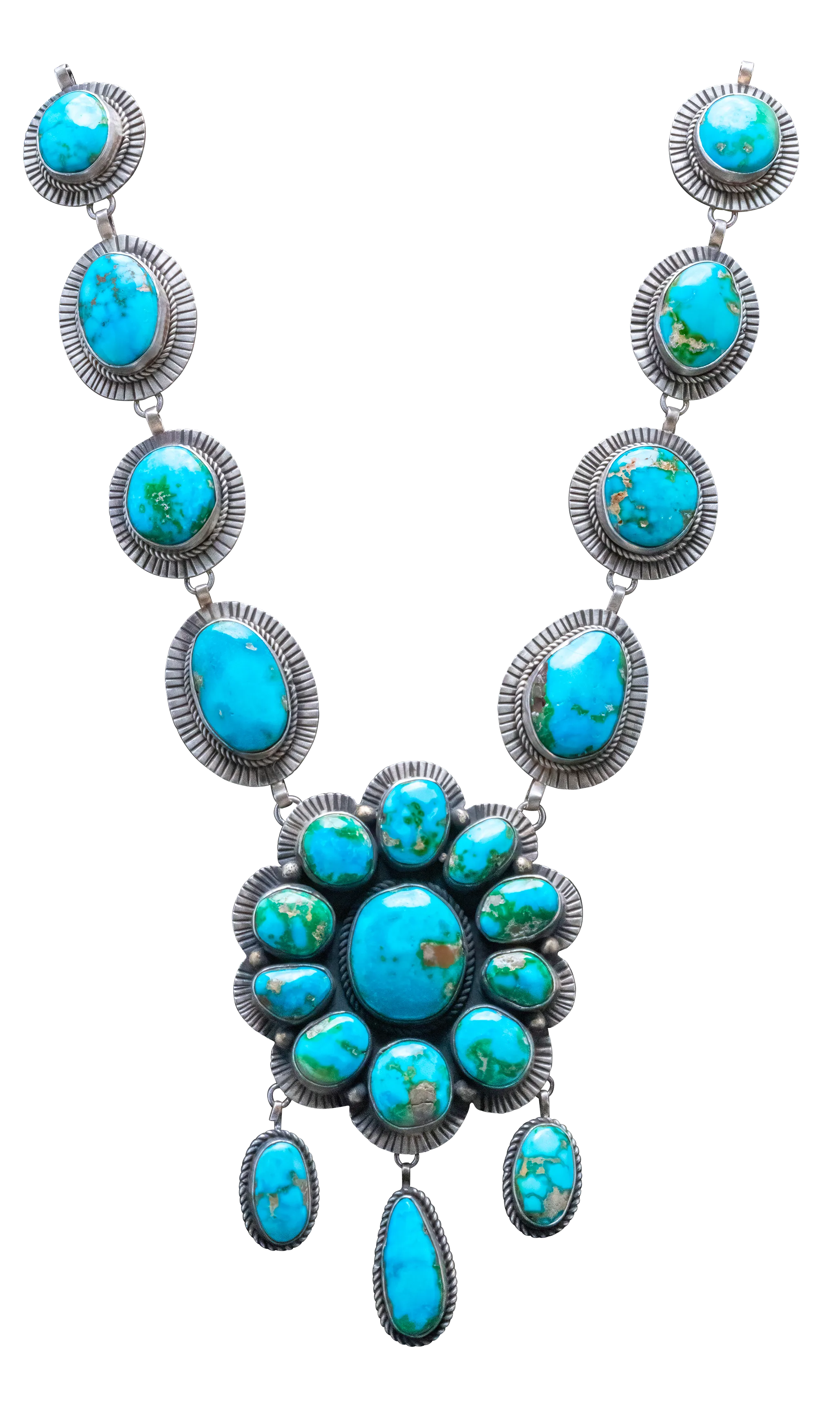 Sonoran Gold Turquoise Necklace | Navajo Handmade