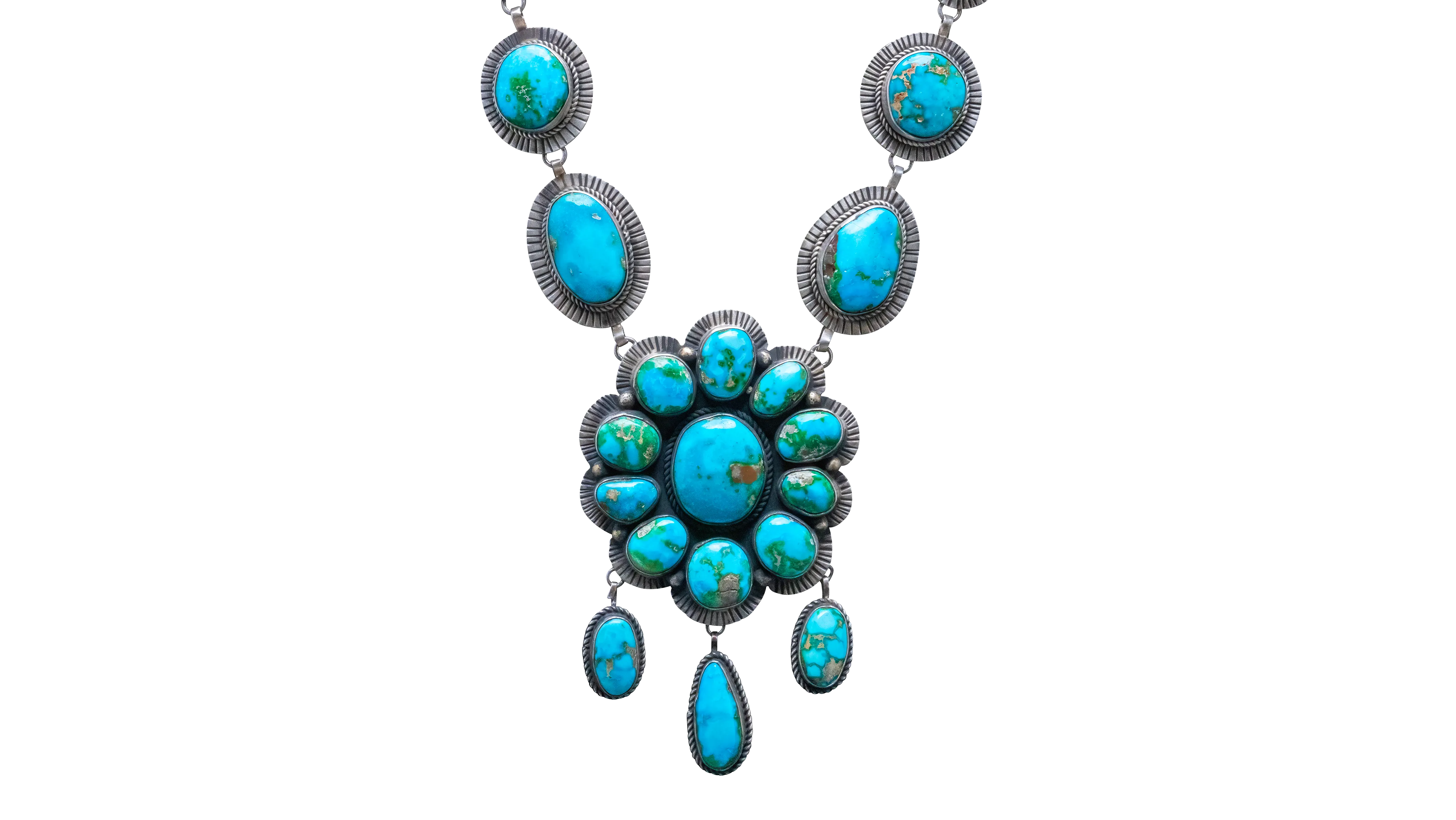 Sonoran Gold Turquoise Necklace | Navajo Handmade