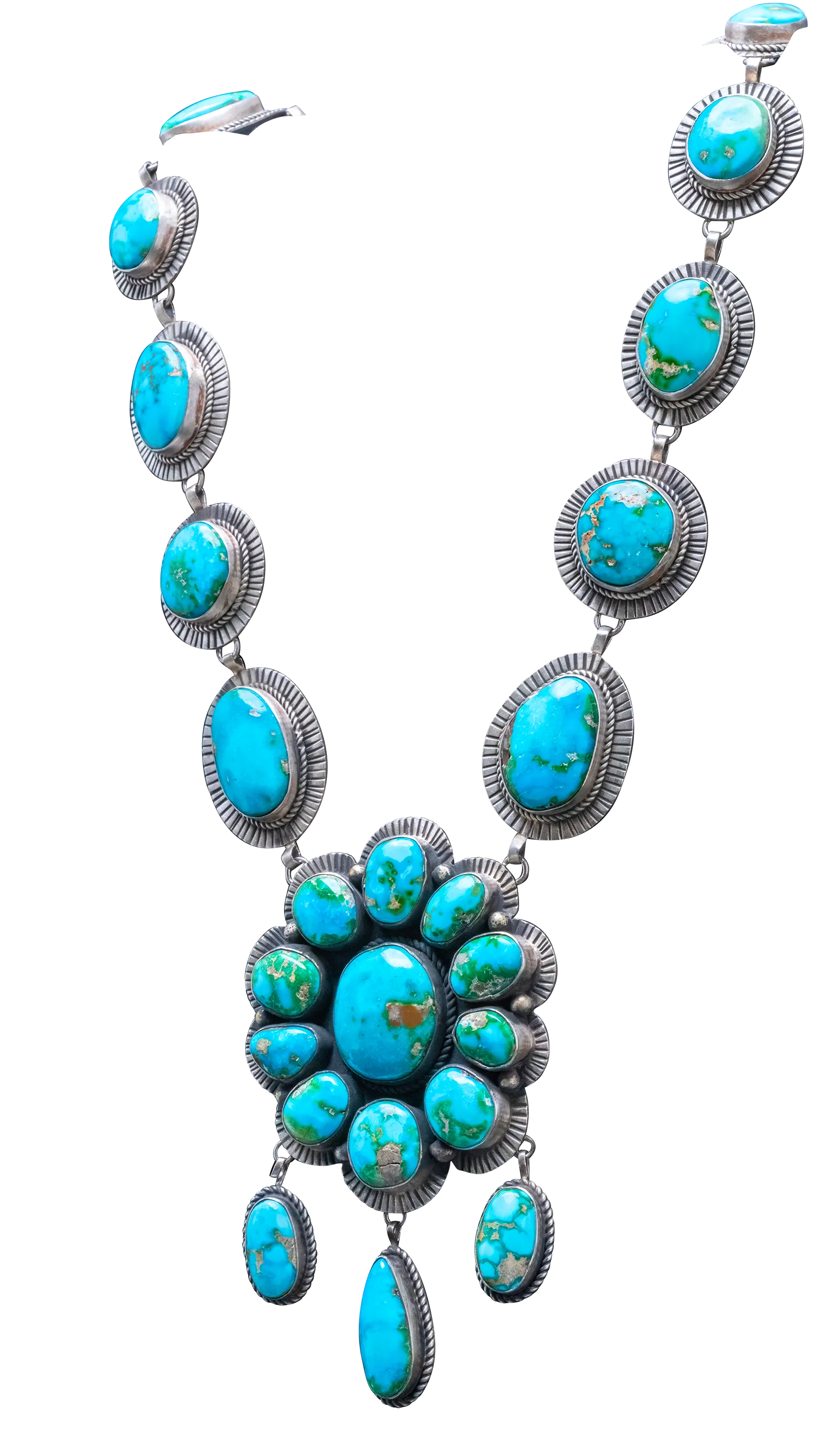 Sonoran Gold Turquoise Necklace | Navajo Handmade