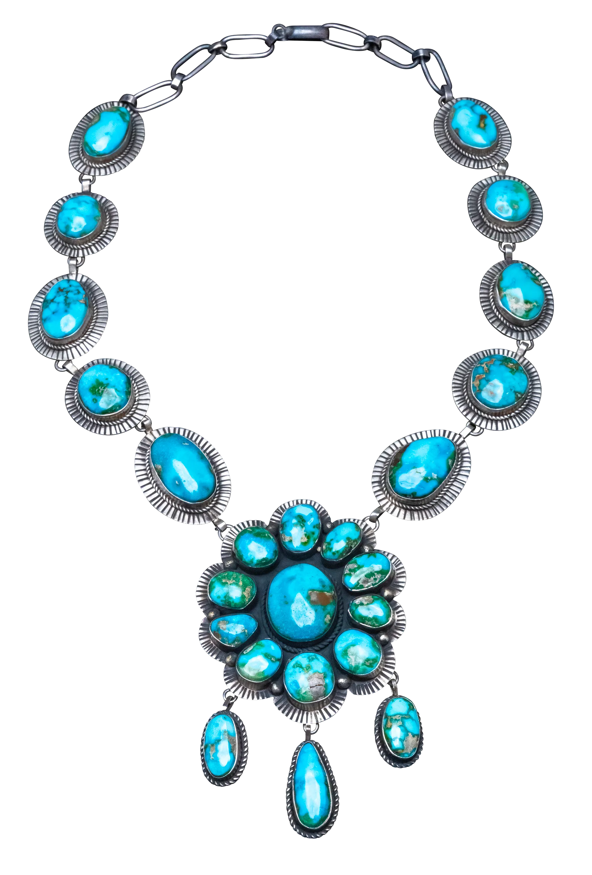 Sonoran Gold Turquoise Necklace | Navajo Handmade
