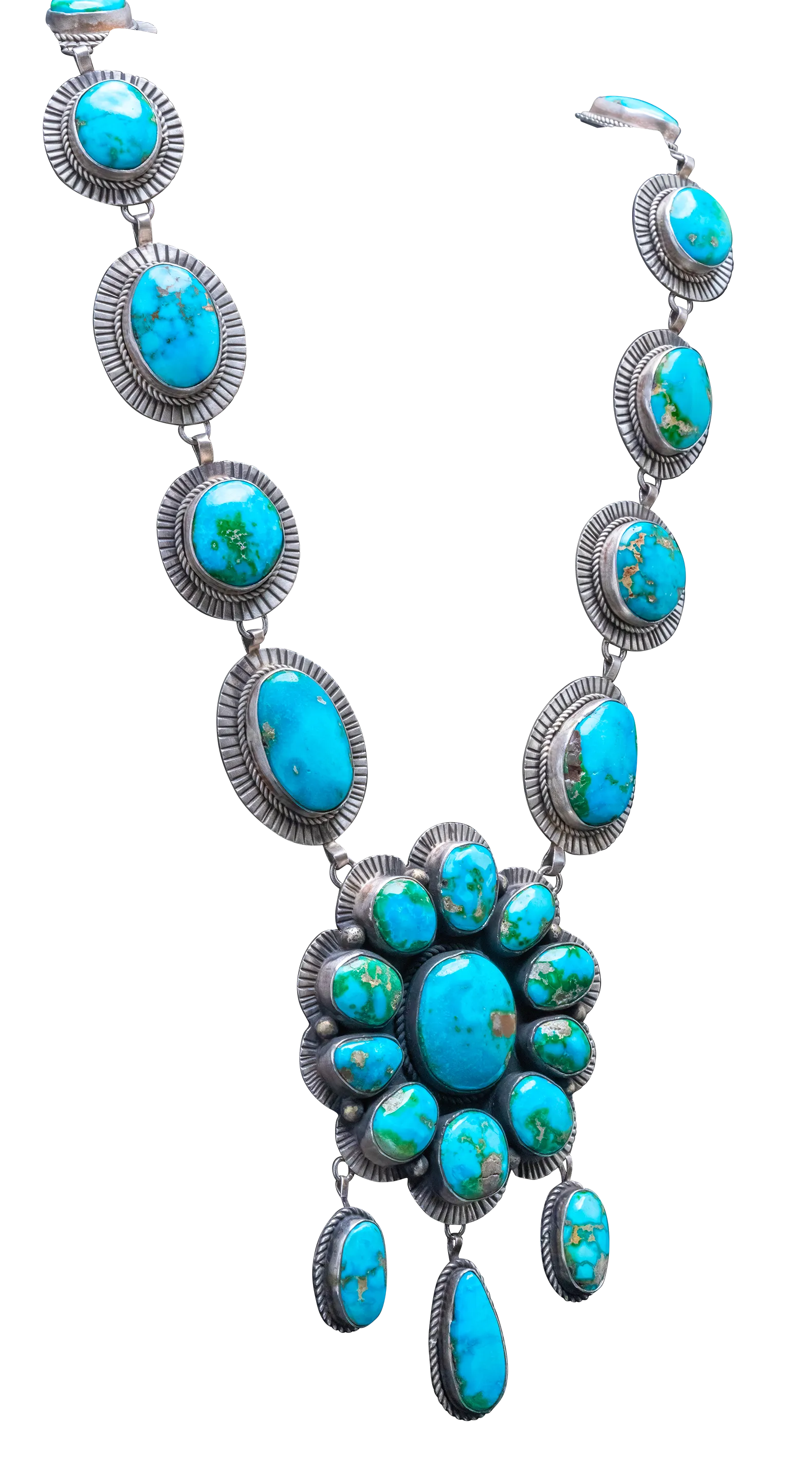 Sonoran Gold Turquoise Necklace | Navajo Handmade