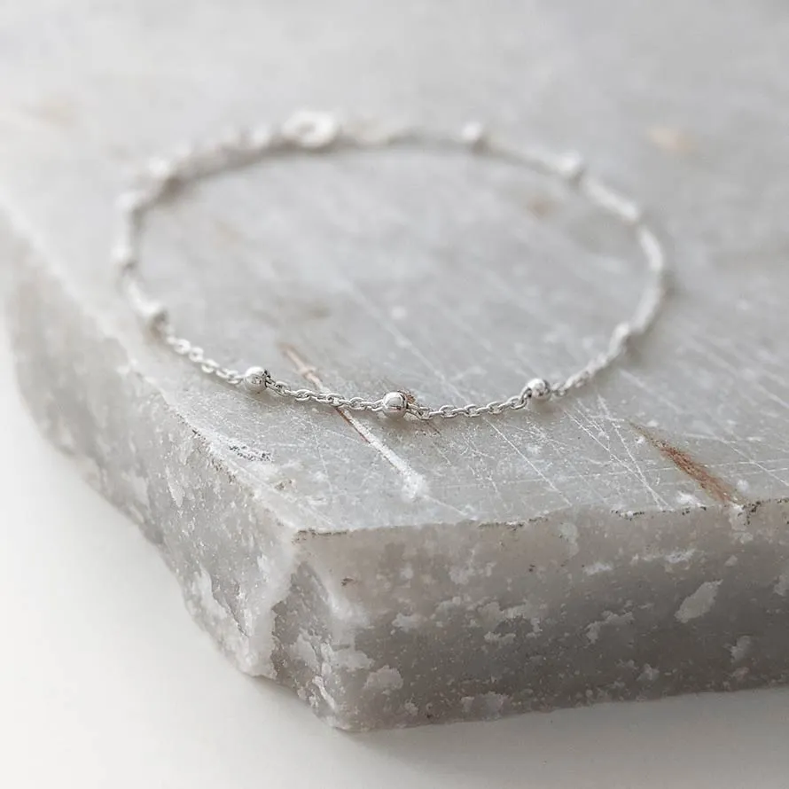 Sterling Silver Satellite Chain Bracelet
